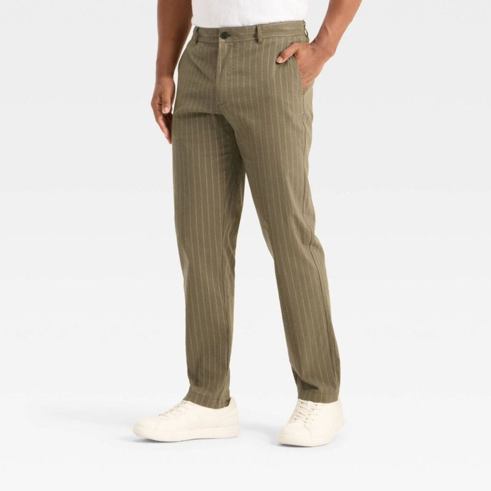 Goodfellow & Co - Men's Slim Fit Trousers - Goodfellow & Co Green 34 Green